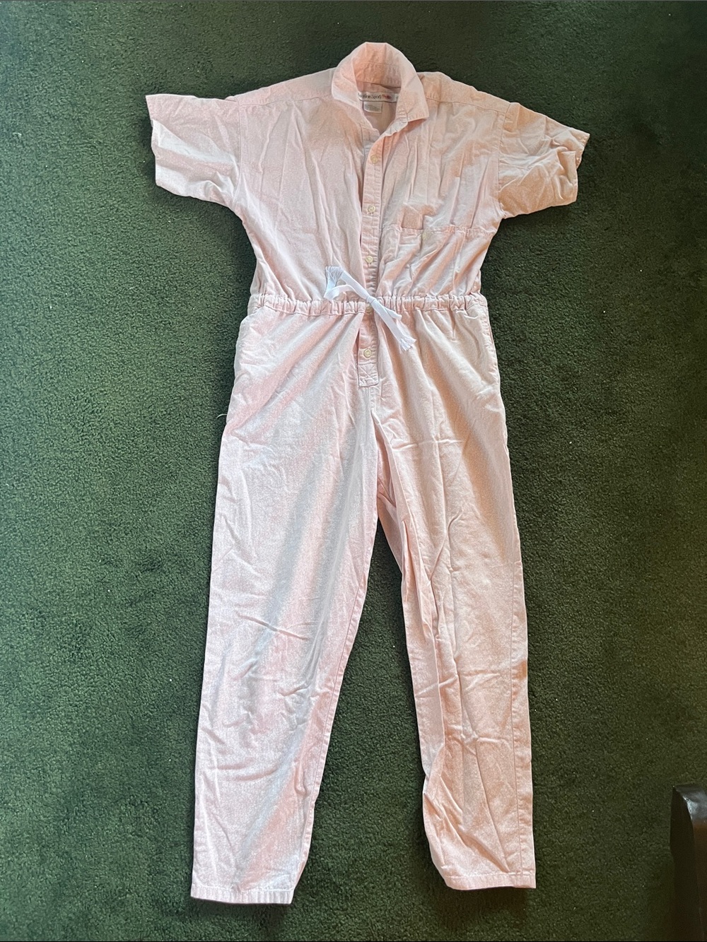 Vintage Rare Small Light Pink One-Piece Jumpsuit Romper